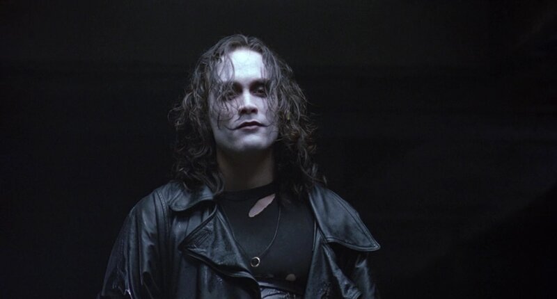 Man with Long Hair — Black, Dramatic, Photograph, Leather Jacket