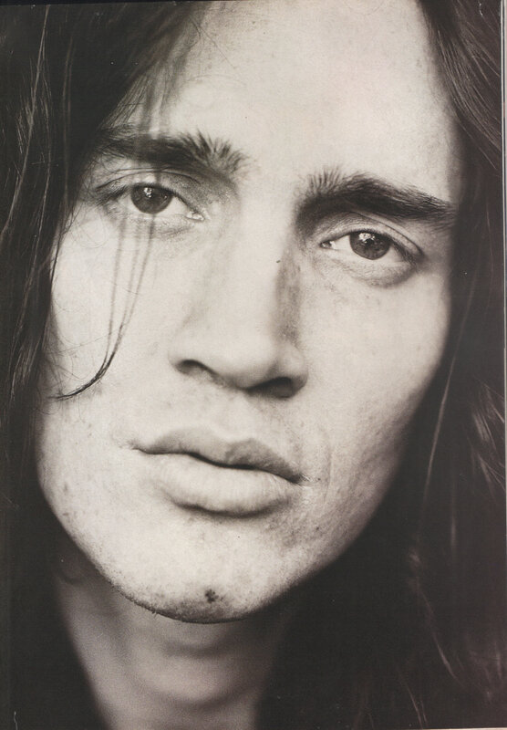 Man with Long Hair — Black, Serious, Photograph, Long Hair