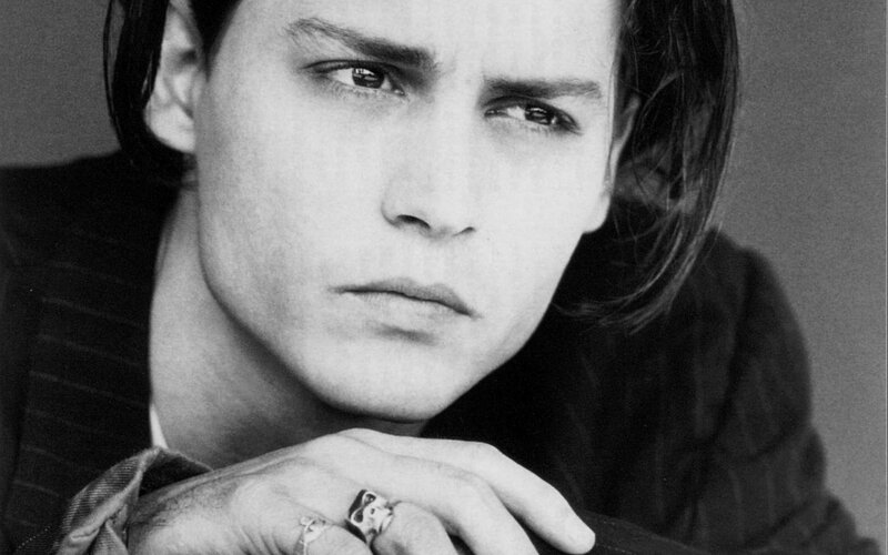 Man with Long Hair — Black, Serious, Photograph, Ring