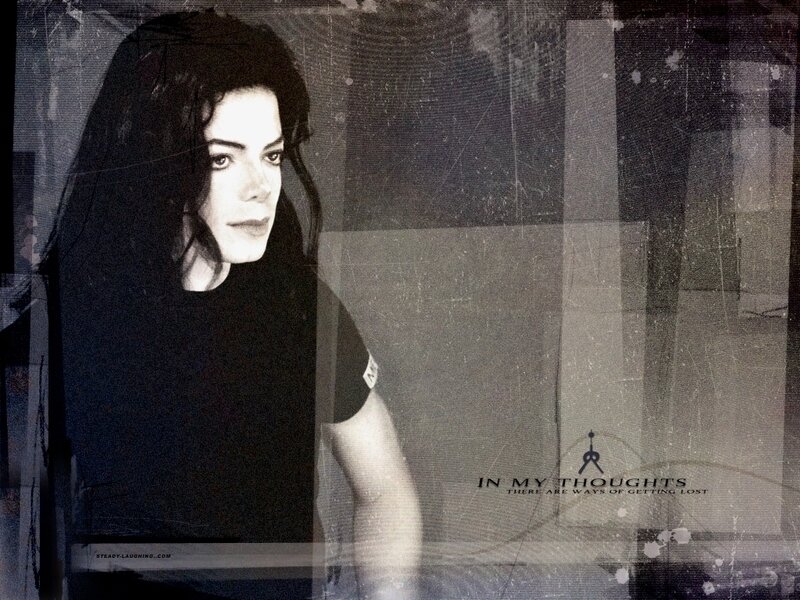 Man with Long Hair — Black, Somber