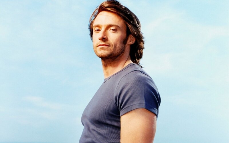 Man with Long Hair — Blue, Calm