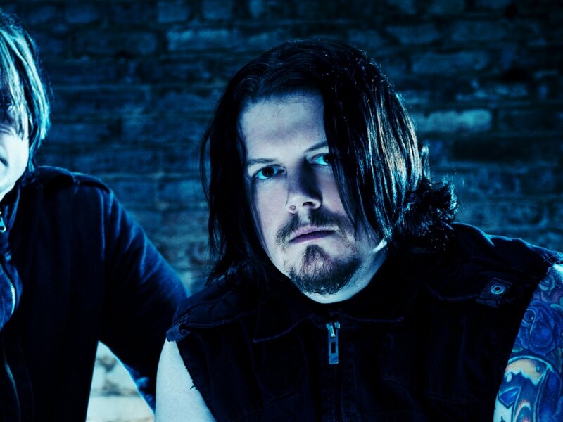 Man with Long Hair — Blue, Dark