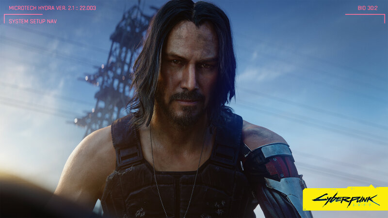 Man with Long Hair — Blue, Dramatic, Afternoon, 3d Render