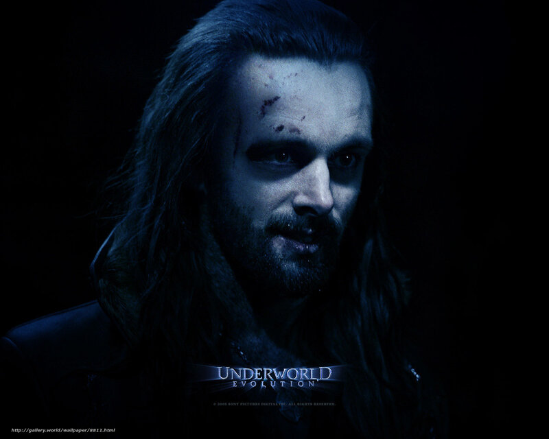 Man with Long Hair — Blue, Dramatic, Night, Photograph