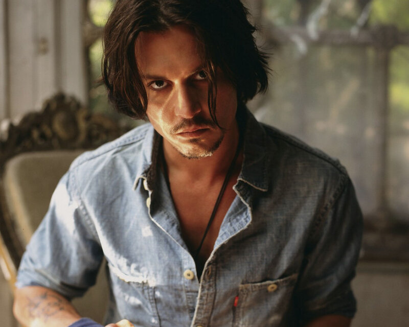 Man with Long Hair — Blue, Serious, Afternoon