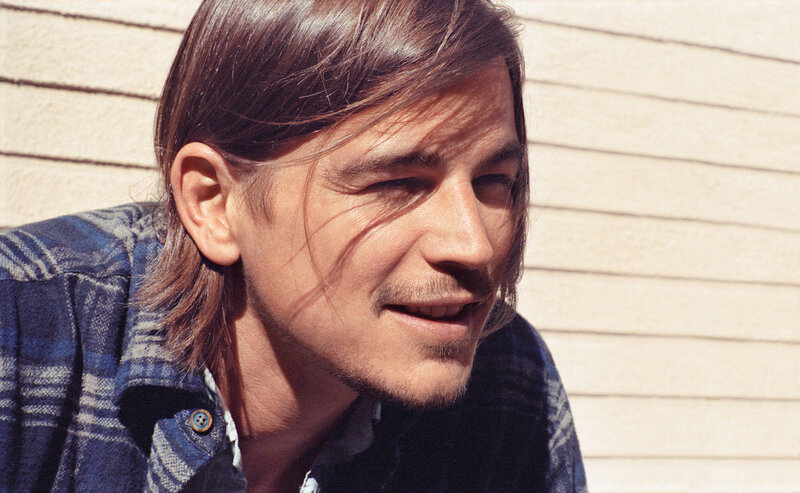 Man with Long Hair — Blue, Sunlit