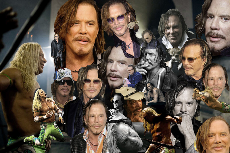 Man with Long Hair — Brown, Collage