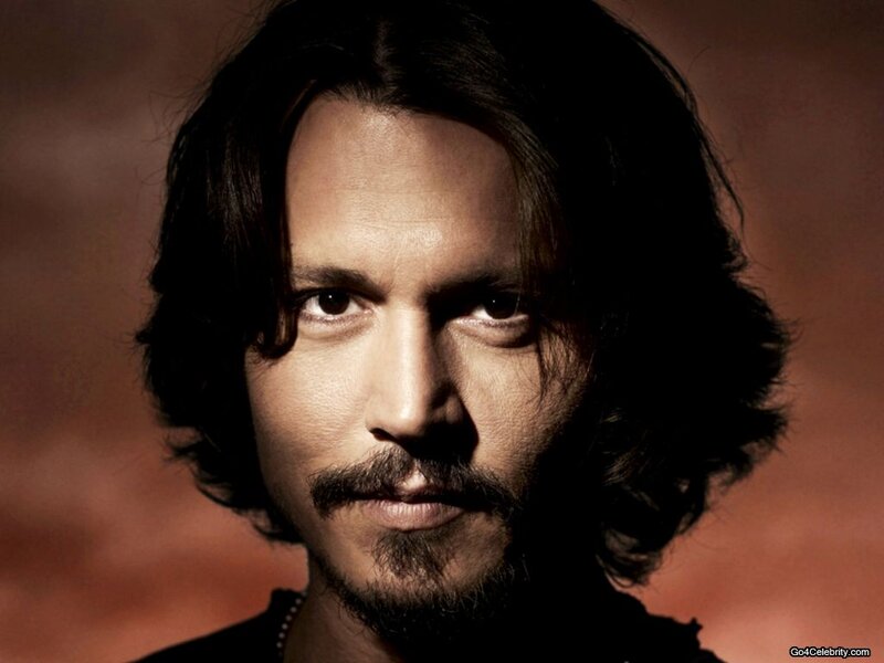 Man with Long Hair — Brown, Dramatic, Photograph, Beard, Mustache