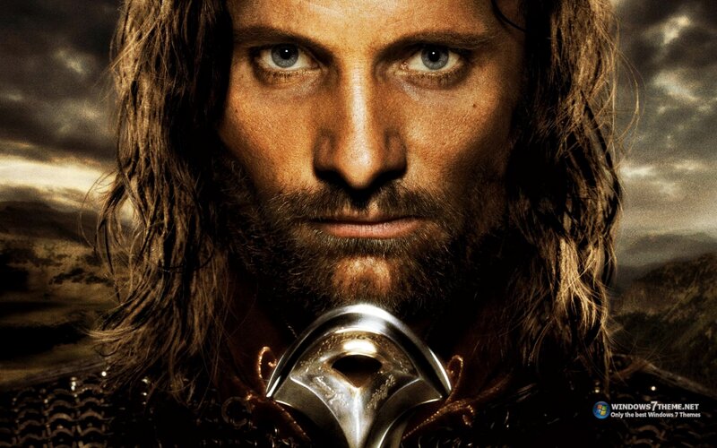 Man with Long Hair — Brown, Dramatic, Photograph, Beard, Sword