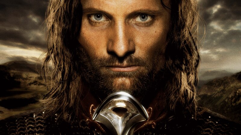 Man with Long Hair — Brown, Dramatic, Photograph, Sword, Chainmail
