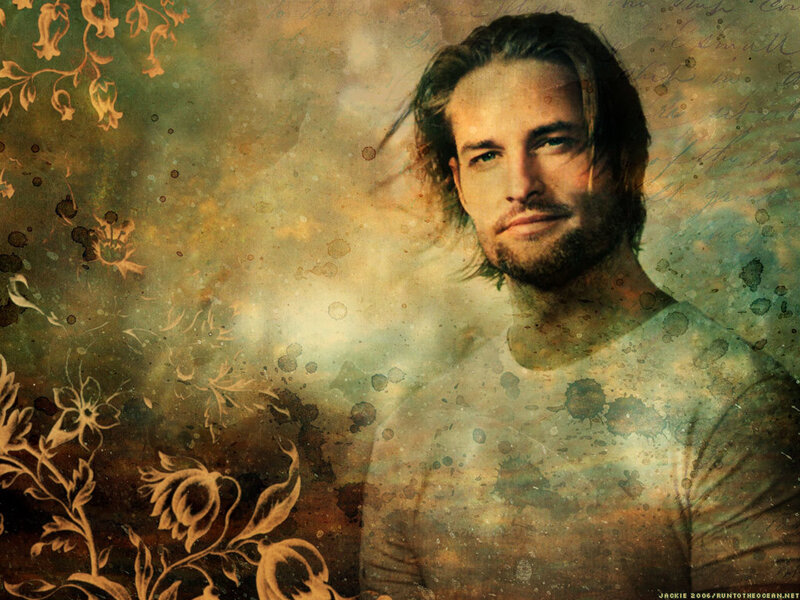 Man with Long Hair — Brown, Dreamy