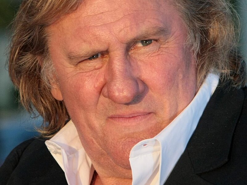 Man with Long Hair — Brown, Serious, Photograph, White Shirt
