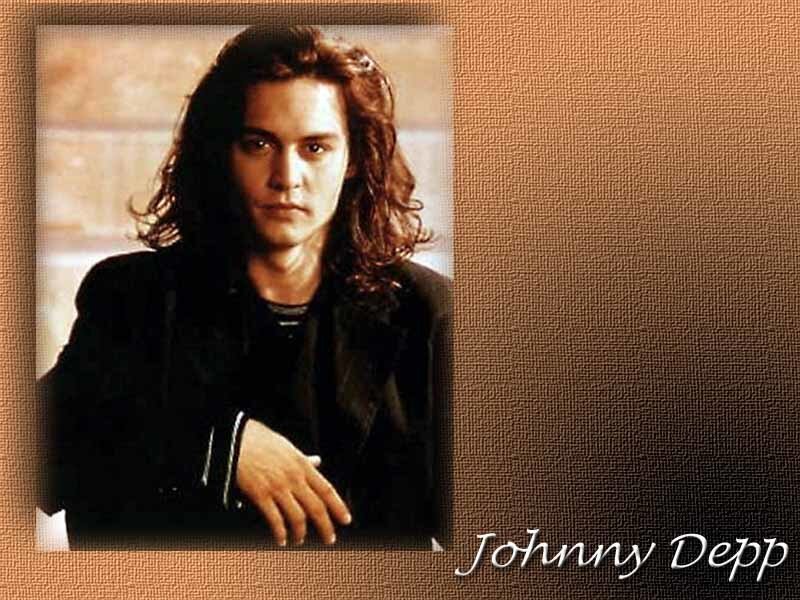 Man with Long Hair — Brown, Serious
