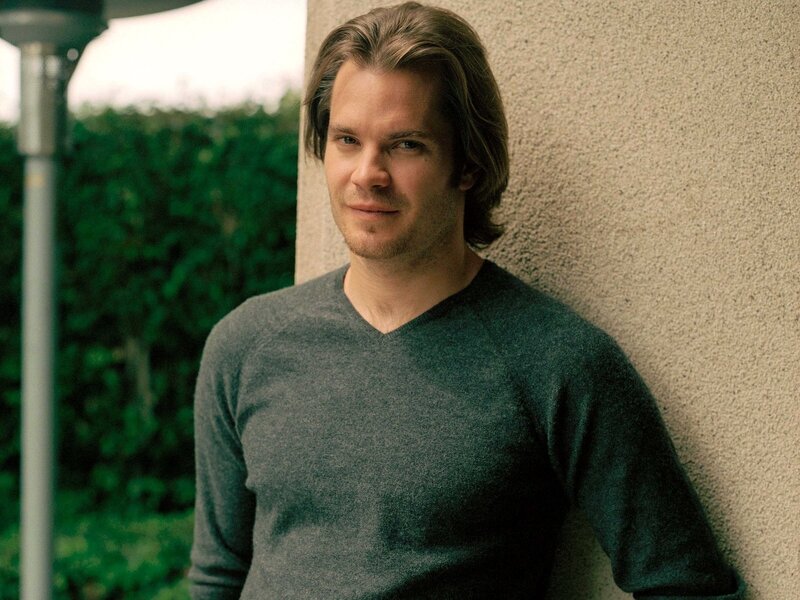 Man with Long Hair — Gray, Calm
