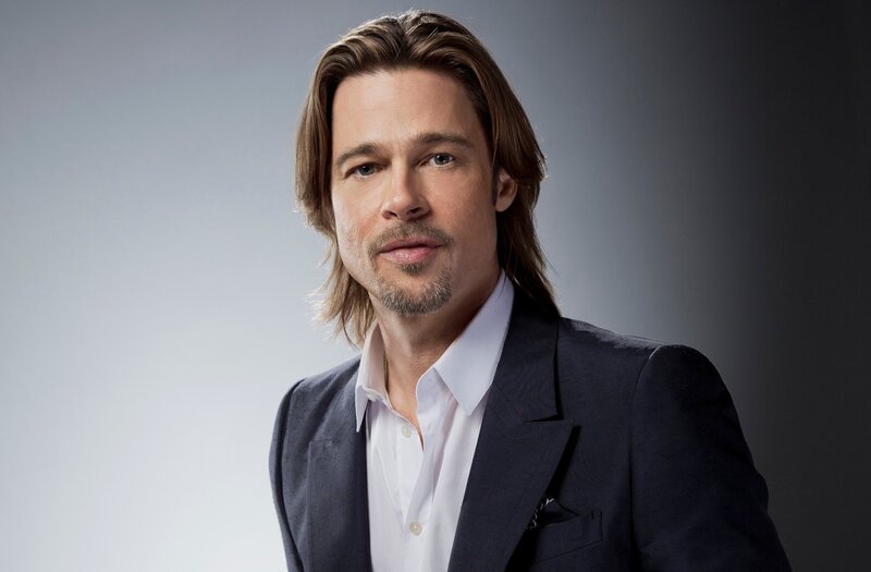 Man with Long Hair — Gray, Neutral, Photograph