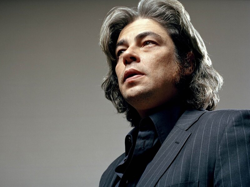 Man with Long Hair — Gray, Serious, Photograph, Suit