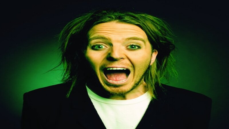 Man with Long Hair — Green, Dramatic, Photograph, Green Lighting
