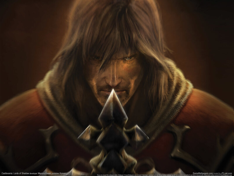 Man with Long Hair Holding Sword — Brown