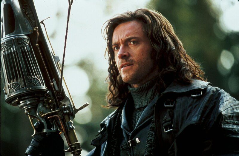 Man with Long Hair Holding Weapon — Black