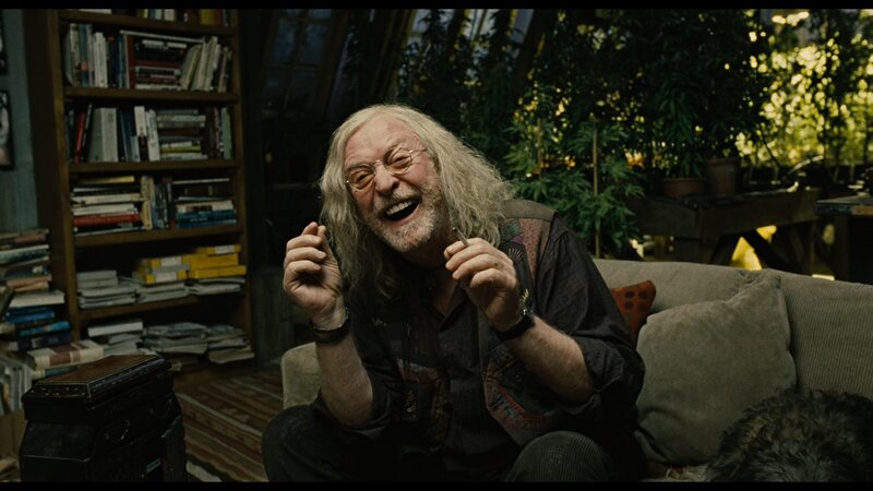Man with Long Hair Laughing — Brown