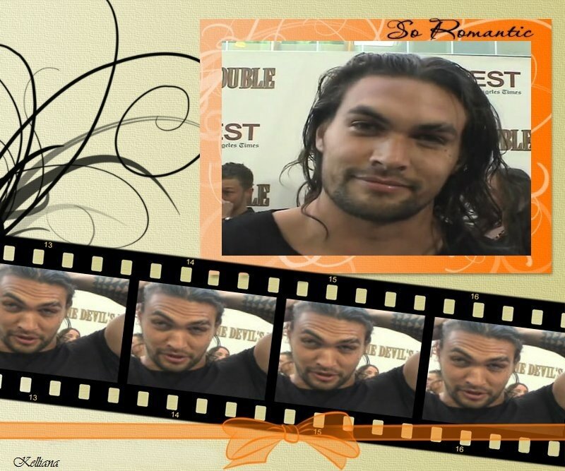 Man with Long Hair — Orange, Casual