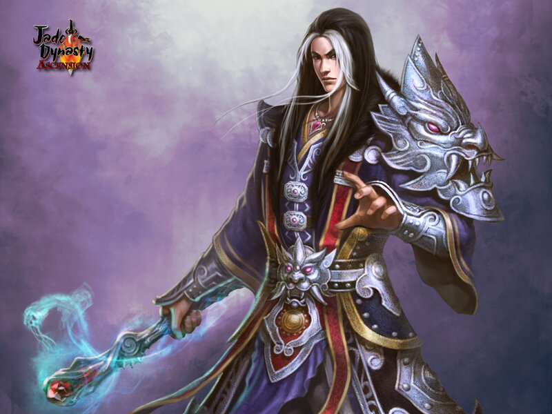 Man with Long Hair — Purple