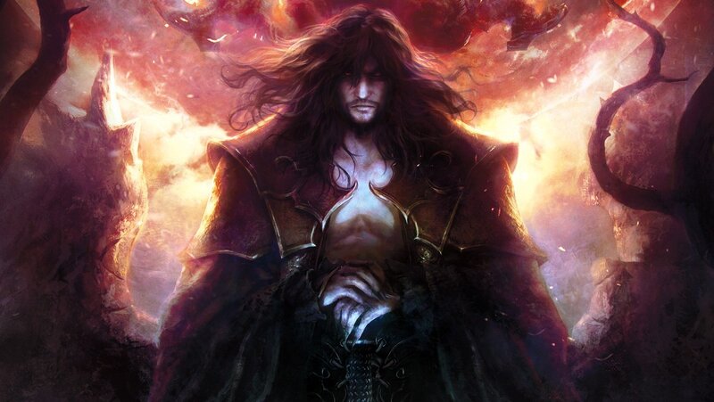 Man with Long Hair — Red, Dramatic, Digital Art, Fire, Armor