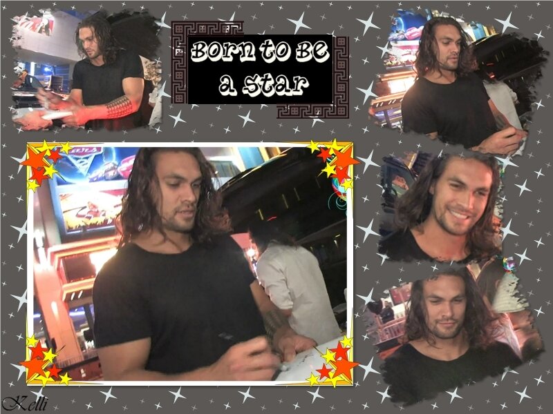 Man with Long Hair Signing