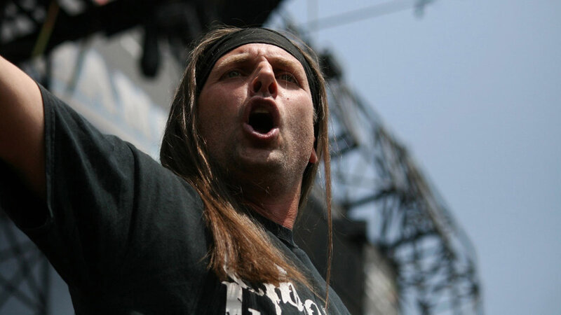 Man with Long Hair Singing — Black, Energetic, Afternoon