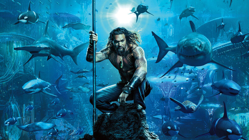 Man with Long Hair Underwater