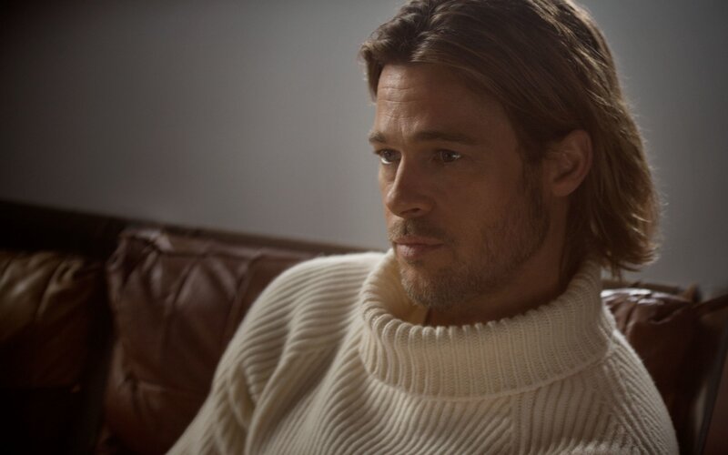 Man with Long Hair — White, Contemplative, Photograph