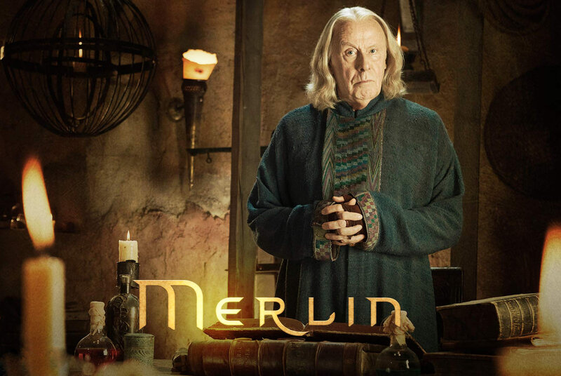Man with Long White Hair — Brown