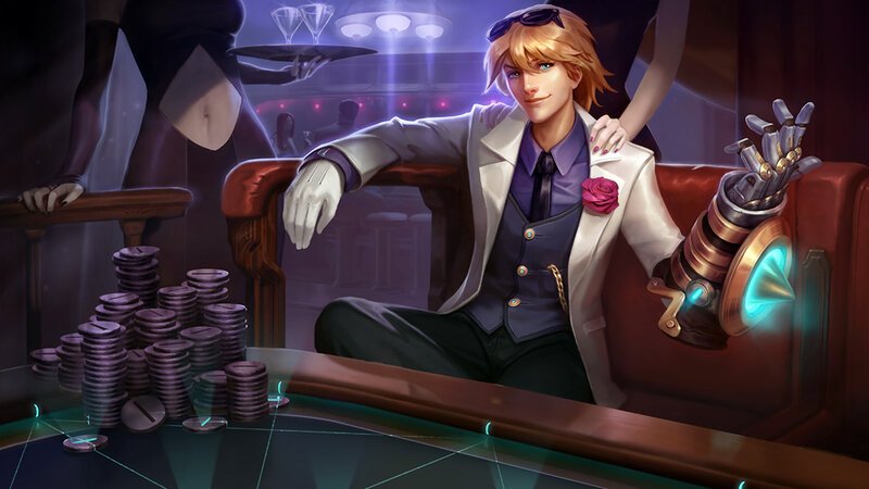 Man with Mechanical Arm — Purple