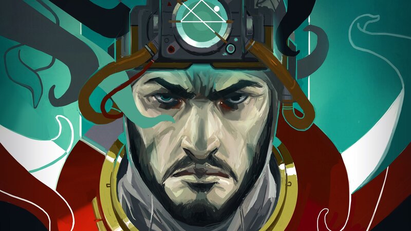 Man with Mechanical Helmet