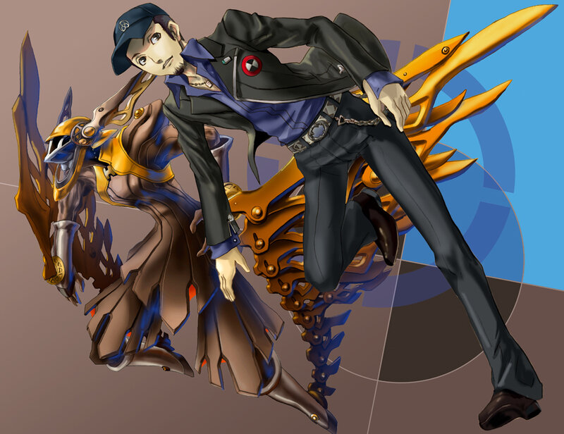Man with Mechanical Wings — Blue