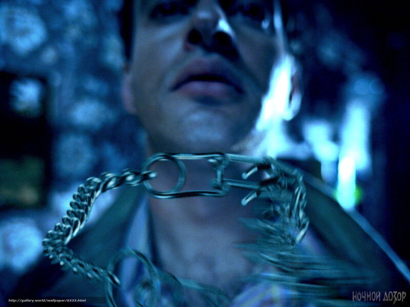 man with metal collar