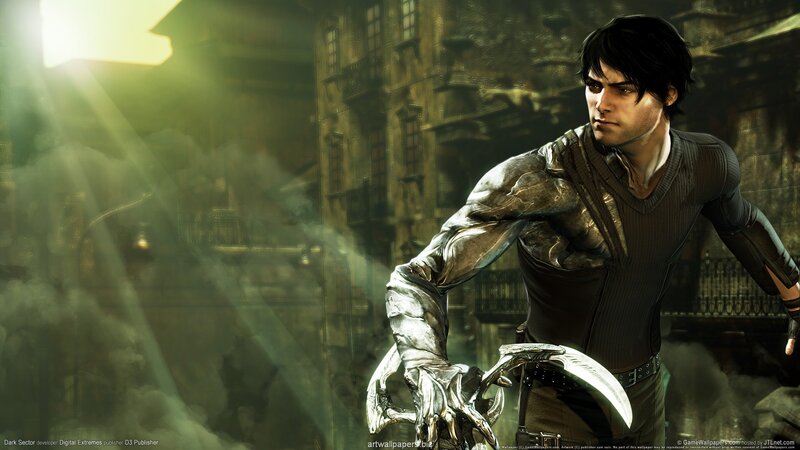 Man with Metallic Arm