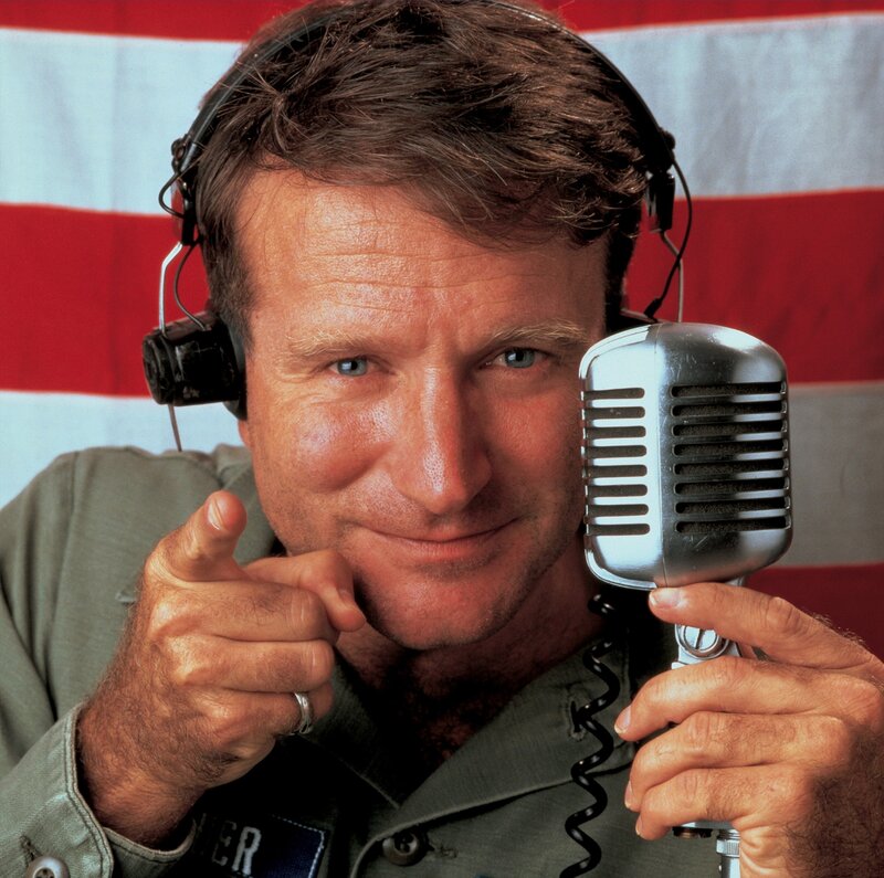 Man with Microphone — Red