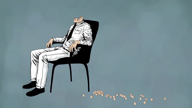 Man with missing head