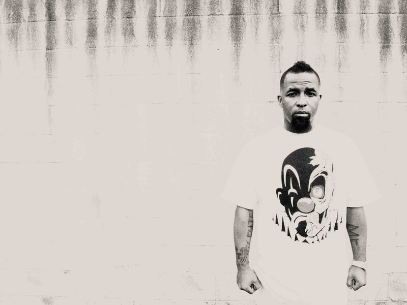 Man with Mohawk Hairstyle — Black, Serious
