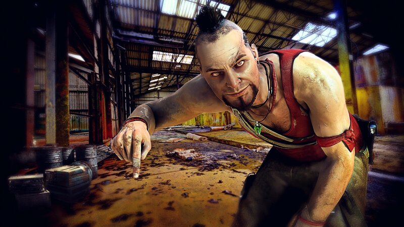 Man with Mohawk in Warehouse