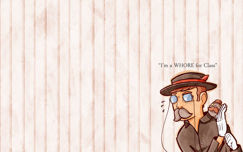 man with monocle and hat