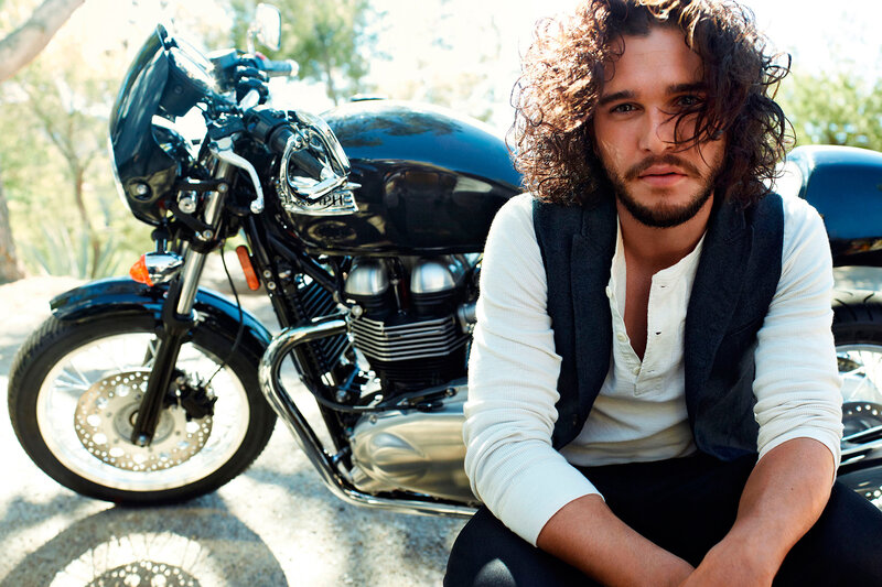 man with motorcycle