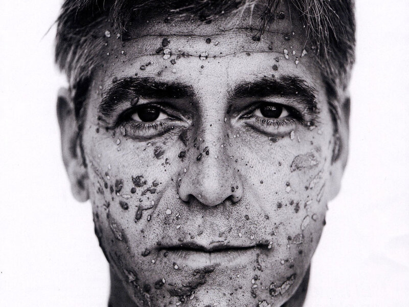 Man with Mud on Face