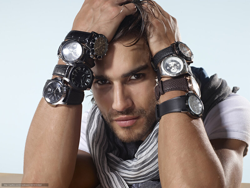 Man with multiple watches