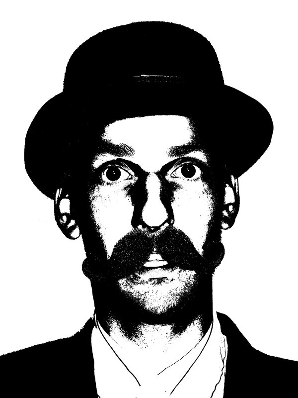 man with mustache and hat