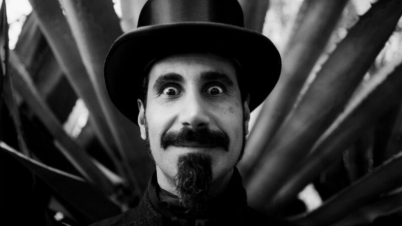 Man with Mustache and Hat — Black, Dramatic, Photograph, Plant