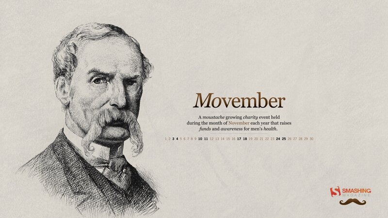 Man with Mustache — Brown, Informative