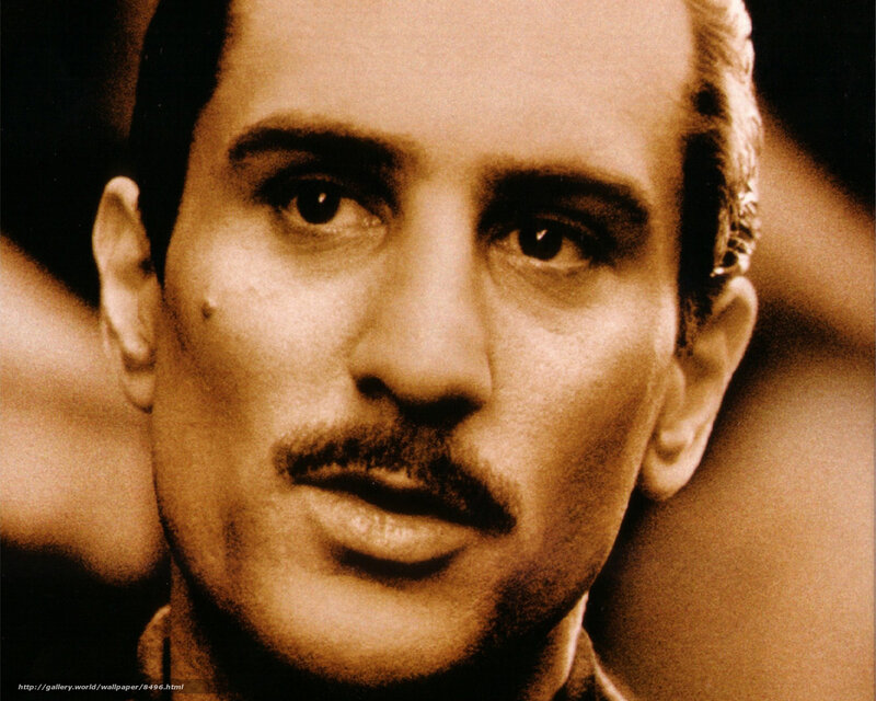 Man with Mustache — Brown, Serious, Photograph