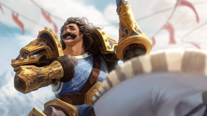 Man with Mustache in Armor